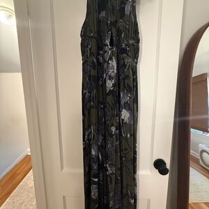 NWT Allsaints olive floral dress